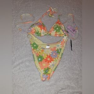 NEW w. TAG * Woman's Clothes * Floral Bikini * Wild Fable * Size XL * Summer *